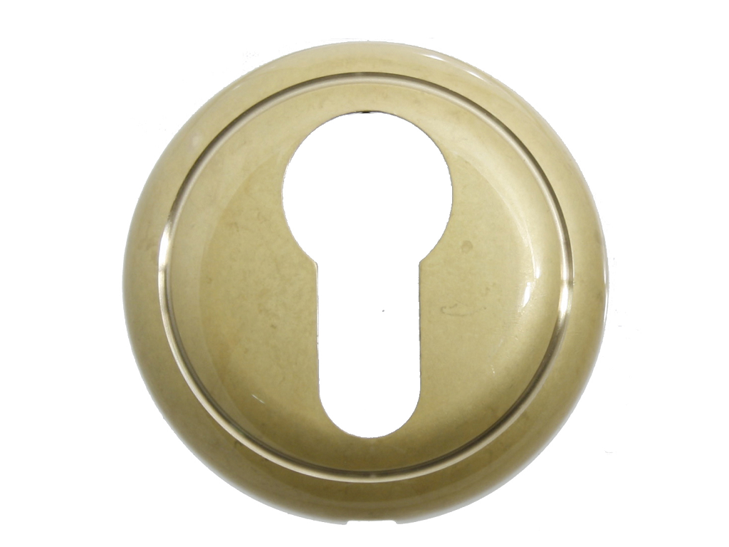 man651orf0000200.png Bocchetta Tonda Foro Yale per Cilindro Europeo d.50x10h modello Magica 03F-Oro Francese | Mandelli - immagine 1