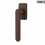 Maniglia per Finestra DK ONE Q Rosetta Ovale Senza Movimento RAL8019 | Colombo