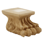 Piede Pasta Legno Zampa Leone mm.120x80x70h  | Metal Style