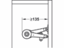Supporto per Sportelli Duo Molla Regolabile d.37 mm.135 Nichelato Standard   Hafele - immagine 6
