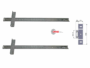 Guide per Anta Rientrante Laterale o Orizzontale Portata Massima kg.10 Senza Accessori cm.60 | Omge