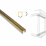 Canalino U Ferro/Ottonato cm.200 mm.8x8h (per Art.101-314) | Omge