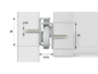 Guide per Cassetto a Rullo Nylon Fissaggio Laterale Estrazione Parziale Portata kg.30 Zincato mm.350 | Omge - immagine 3
