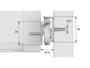 Guide per Cassetto a Rullo Nylon Fissaggio Laterale Estrazione Parziale Portata kg.30 Zincato mm.350 | Omge - immagine 4