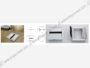Passacavi Quadrato Alluminio Con Alette 78x78 Foro 74x74 mm. EZ002-Metallizzato Zinco Opaco | Pamar - immagine 2