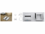 Passacavi Quadrato Alluminio Con Alette 78x78 Foro 74x74 mm. EZ002-Metallizzato Zinco Opaco | Pamar