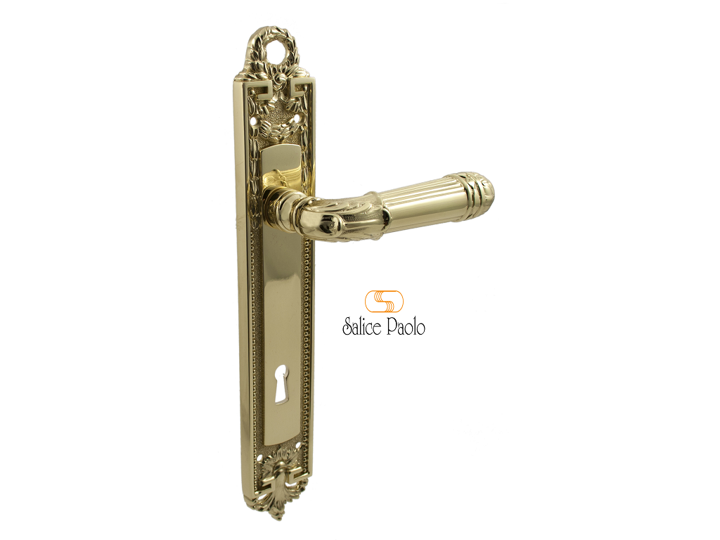 pss3321f90olc.png Maniglia Lille 8x90 con Molle Placca mm.275x44 Ol Salice Paolo - immagine 1