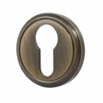 Bocchetta Tonda Foro Yale per Cilindro Europeo mm.50x10h BG-Bronzo Graffiato | Salice Paolo