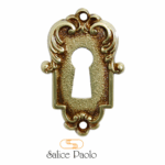 Bocchetta Damasco Foro Chiave mm.37x58 POV-Patinato Oro Vecchio | Salice Paolo