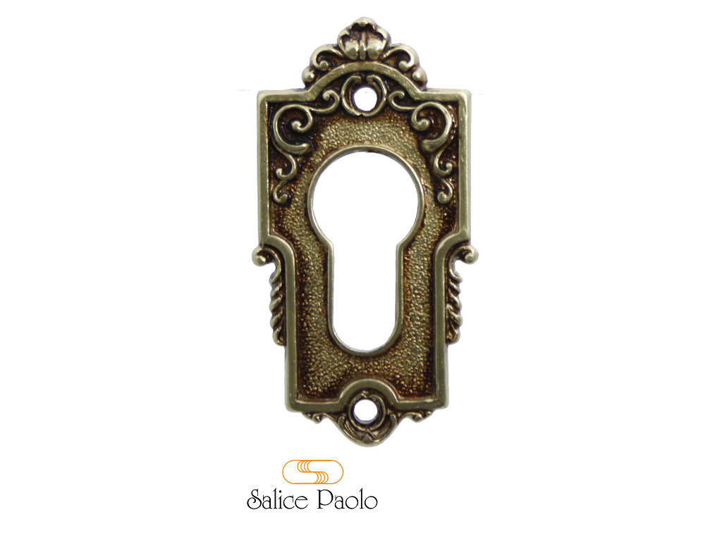 pss4295bypov.png Bocchetta Orleand Foro Yale per Cilindro Europeo mm.36x72 POV-Patinato Oro Vecchio | Salice Paolo - immagine 1