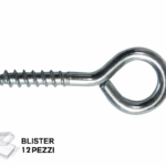 Occhiolo a Vite Legno Zincato in Blister da Pezzi 12 mm.18x40 | Puccioni