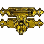 Fermaglio per Cofanetti mm.30 Ferro Ottonato