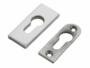 Bocchetta Rettangolare Foro Yale per Cilindro Europeo mm.30x70x5h AISI304 Acciaio Inox varie finiture | Reguitti Inox - immagine 3