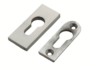 Bocchetta Rettangolare Foro Yale per Cilindro Europeo mm.30x70x5h AISI304 Acciaio Inox varie finiture | Reguitti Inox - immagine 2