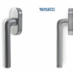 Maniglia per Finestra DK Collo Basso Movimento 4 scatti Metallo Quadro d.7x35mm OSC-Cromo Satinato |Reguitti