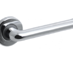 Maniglia Collo Basso Rosetta Tonda d.45x10h Bocchetta Foro Chiave OC-Cromo | Reguitti