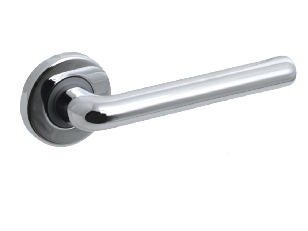 reg26mr003occs.png Maniglia Collo Basso Rosetta Tonda d.45x10h Bocchetta Foro Chiave OC-Cromo | Reguitti - immagine 1