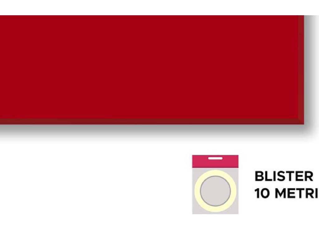 rosso-10.png Bordo melaminico senza colla spessore 0,40 in blister da mt.10 Rosso h25 | Bricomm - immagine 1