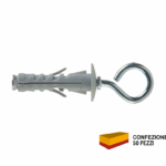 SB 12/3 Tassello Nylon Espansione a Vite pz.50 Occhiello Chiuso | Fischer