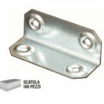 Piastrina Piegata Zincato Larghezza 50 mm.20x20 pz.100 | Sipa