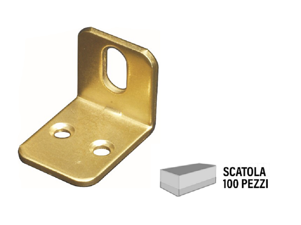 sip135.png Squadretta con Asola Larghezza 20 mm.30x25 pz.100 Ottonato Sipa - immagine 1
