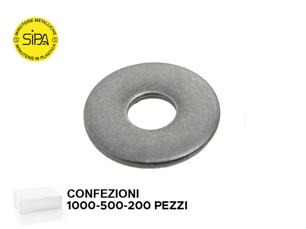 sip137raggcc.png Rondelle Grembialine Inox A2 1000 pz. mm.6x18 - immagine 1