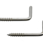 Gancetto a Vite per Legno Nichelato pz.1000 L.22x12h d.2mm | Sipa