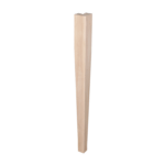 Gamba Tavolo in Confezione da pz.4 Legno Selenia Incasso Laterale con 2 Perni d.70x70 H.74 Faggio Grezzo
