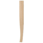 Gamba Tavolo in Confezione da pz.4 Legno Sciabola Incasso Laterale con 2 Perni d.60x60 H.74 Faggio Grezzo