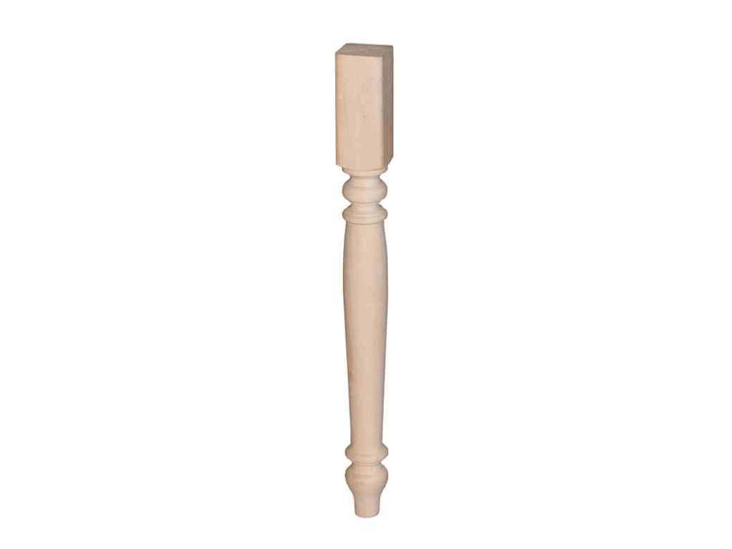 tamgf80p.png Gamba Tavolo in Confezione da pz.4 Legno Arte Povera Senza Incasso Laterale d.75x75 H.74 Faggio Grezzo - immagine 1