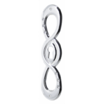 Bocchetta Mobile mm.25x110 Argento Lucido+6 Swarovski  T25   Tentori