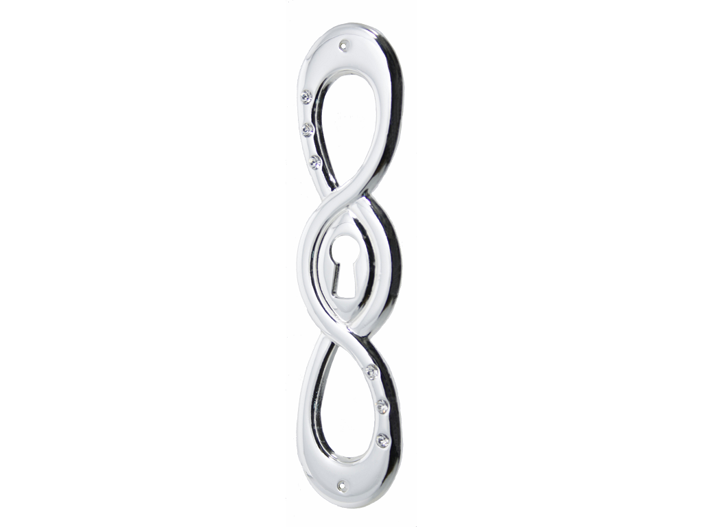 tenb2381arlswa.png Bocchetta Mobile mm.25x110 Argento Lucido+6 Swarovski T25 Tentori - immagine 1