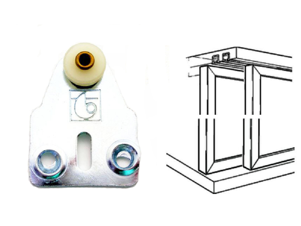 tsc261c.png Carrello Nylon 2 Cuscinetti Zincato Portata kg.15 Terno Scorrevoli - immagine 1