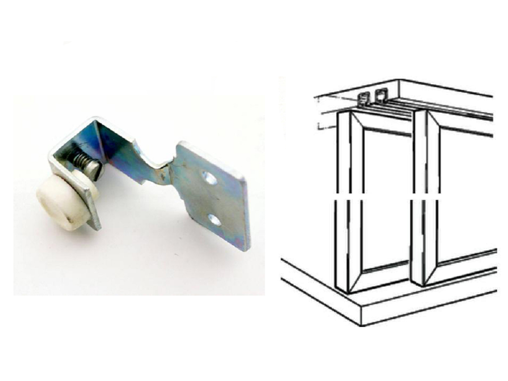 tsc266c.png Fermo per Binario Zincato+Gommino Terno Scorrevoli - immagine 1