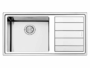 Lavello Serie Linear Plus cm.100x50 una Vasca con Gocciolatoio Inox Spazzolato | Apell