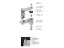 Cerniera Invisibile per porta filo modello 2R spessore 44mm DX-SX Acciaio Nichelato AGB - immagine 2