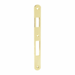 Incontro Serratura Patent Grande Bordo Tondo Senza Aletta Reversibile Frontale 22x238x3 mm.AOV-Ottonato | AGB