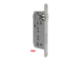 Serratura Patent Grande Bordo Tondo Frontale 22x238 mm.Interasse 90 NIK-Nichelato Varie Entrata  | AGB - immagine 2