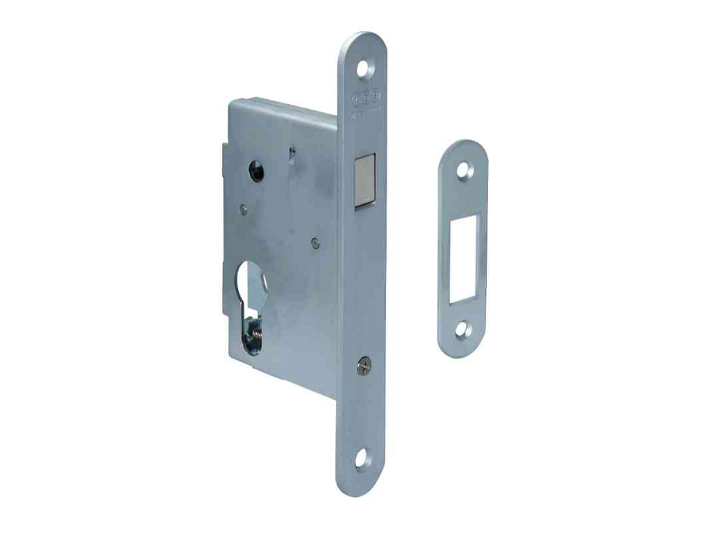 agbb00702-34.png Serratura Infilare Gancio Foro Yale per Cilindro Europeo Bordo Tondo Frontale mm.22x168 ACO-Cromo Opaco mm.50 |AGB - immagine 1