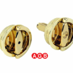 Maniglia Incasso Tonda Porta Libro modello Duetto d.40/34 con Doppio Anello Attivo-Passivo OLV | AGB