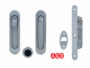 Maniglia Incasso Ovale Porta Scorrevole modello Scivola T.C d.35x150 Pendaglio/Bottone+Serratura E50 varie finiture |  AGB - immagine 3