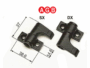 Gancio di Chiusura Asta Spagnolette Abaco ZVN-Nero DX-SX | AGB