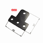 Spessore per Guida Asta Abaco Triangolare ZVN-Nero mm.3  |  AGB