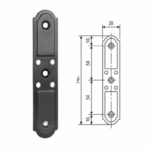Bandella Abaco Verticale per Cerniera mm.140x28 ZVN | AGB