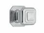 Pomolo Fisso Busiri con Rosetta d.110x110/85,5x80h CR | Antologhia Colombo