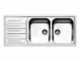 Lavello Serie Linear Melodia cm.116x50 una Vasca con Gocciolatoio Inox Spazzolato | Apell