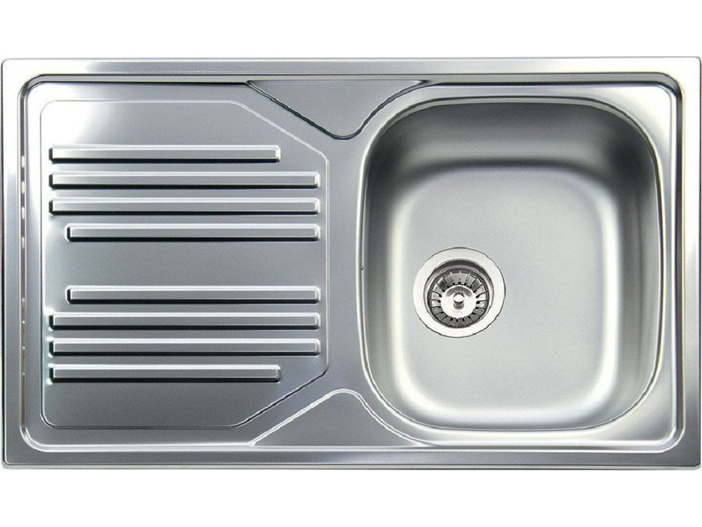 apetm861ilpc.png Lavello Serie Atmosfera cm.86x50 una Vasca con Gocciolatoio Acciaio Prelucido | Apell - immagine 1