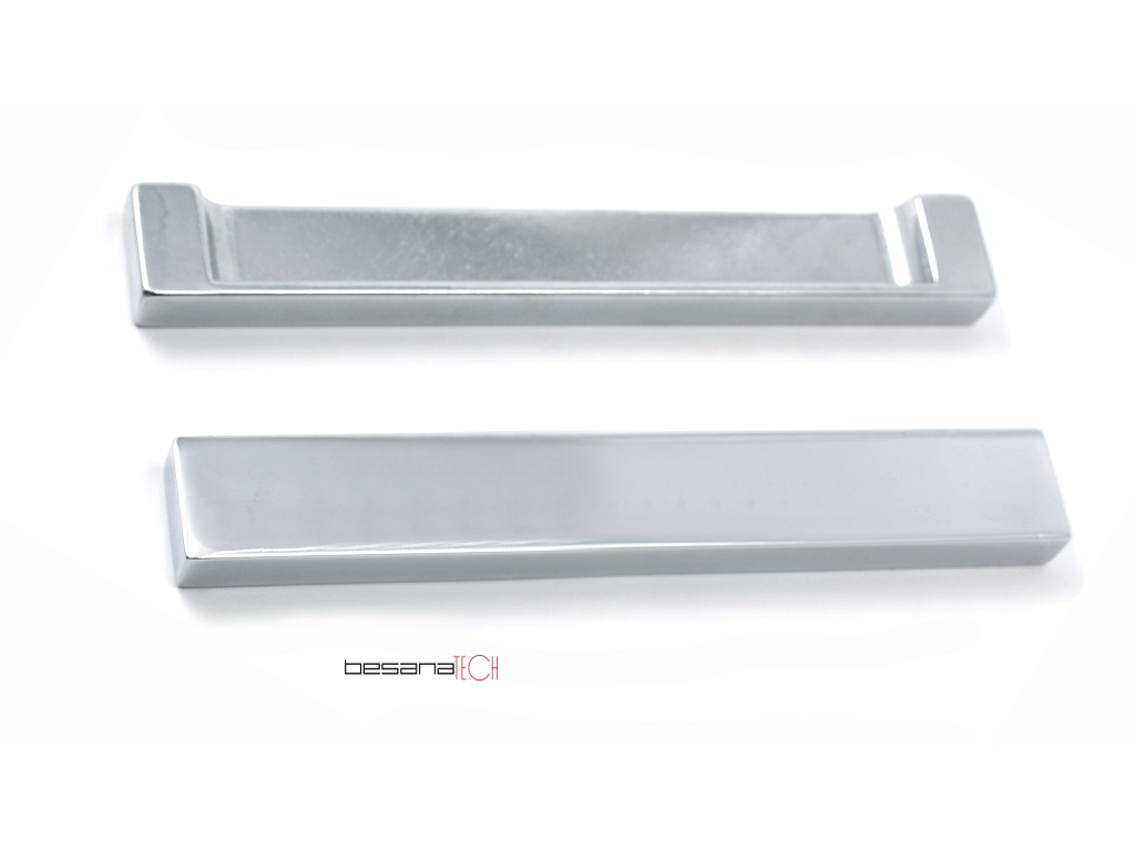 besm124800042c.png Maniglietta Mobile Interasse 128 mm.136x22h Crl B245 Besana Tech - immagine 1