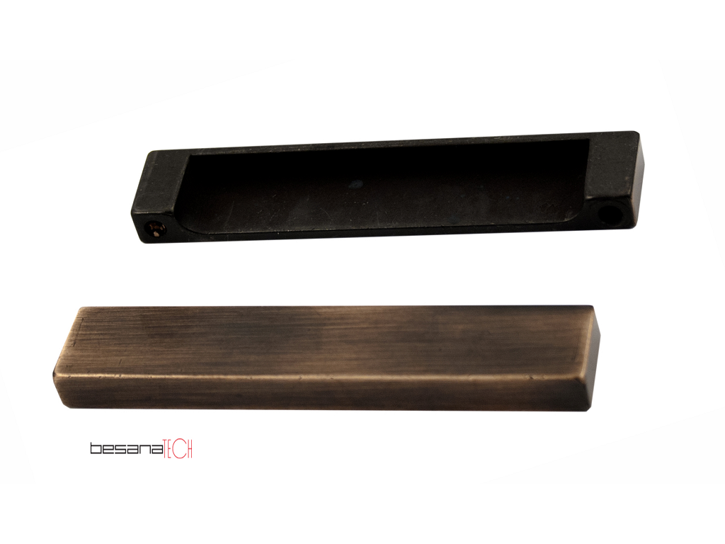 besm125000030c.png Maniglietta Mobile Interasse 96 mm.105x22h Bsa Besana Tech - immagine 1