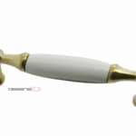 Maniglietta Mobile Interasse 96 mm.107x18x27h Olu+Vernciato Avorio  B286   Besana Tech